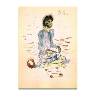 Imagem de Murais The Fool Diego Rivera – Arte de realismo socialista mexicano, muralista do século 1107, coleção clássica do museu de Nova York para decoração de casa 80 x 112 cm