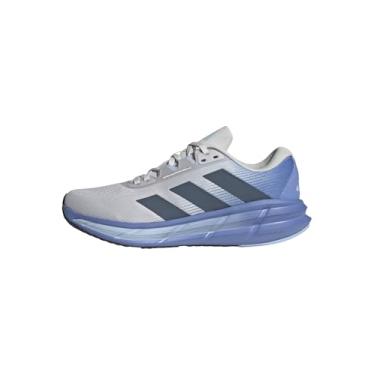 Imagem de adidas Tênis de corrida masculino Questar 3, Cinza traço/tinta pré-amada/fusão azul, 42