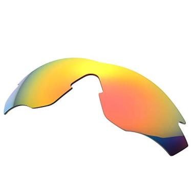 Imagem de NicelyFit Lentes de reposição polarizadas para óculos de sol Oakley M2 armação de vidro (espelho vermelho fogo)