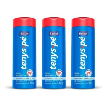 Imagem de Kit 3 Desodorantes Pó Tenys Pé Talco Original Baruel 100g, Original