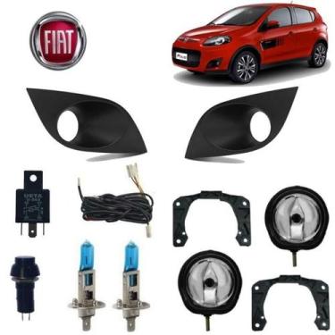Imagem de Kit Moldura+Farol Auxiliar Palio Attrac 12 H1 SB Completo - BWR