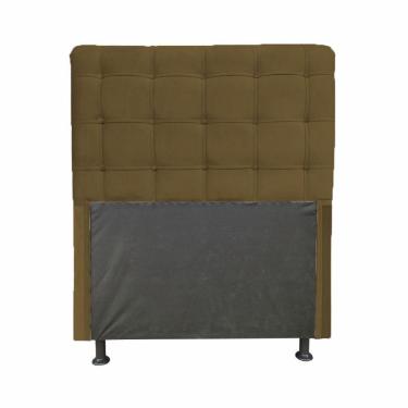 Imagem de Cabeceira Dama 1,40 Cm Para Cama Box Casal Suede Marrom