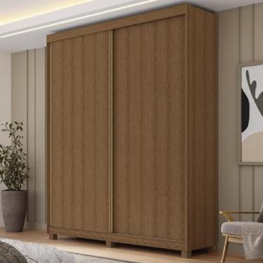 Imagem de Guarda Roupa Casal 02 Portas Deslizantes Abrolhos Rimo - Móveis Rimo, 