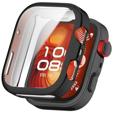 Imagem de Disscool Capa compatível com Huawei Watch Fit 4 Pro, capas protetoras de substituição de TPU macio antiqueda, acessórios para relógio inteligente (preto)