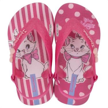Imagem de Chinelo Infantil Ipanema Baby Bebê Disney Marie, Rosa, Rosa, Branco, 2