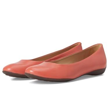 Imagem de Sapatilha feminina de couro legítimo confortável sem cadarço, Coral Napa, 38