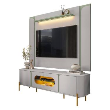 Imagem de Conjunto de Painel Maresias com Rack Juquehy Para TV até 75"