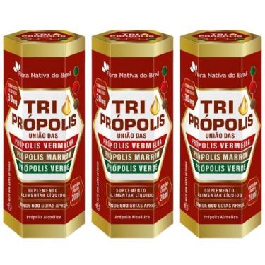 Imagem de KIT 3X Tri Própolis Em Gotas ( Própolis Vermelha, Verde e Marrom) 20ml