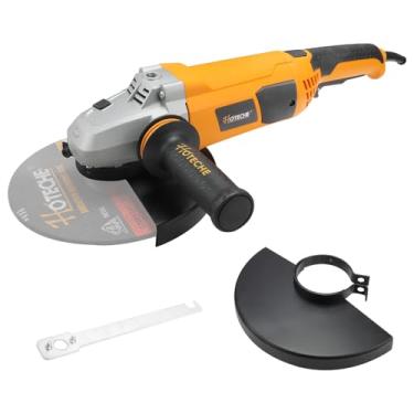 Imagem de Hoteche Esmerilhadeira Angular De 9 Polegadas, Esmerilhadeira Elétrica De Alta Resistência De 15 A, Adequada Para Rodas Com Furos De 7/8" Para Corte De Metal, Retificação De Concreto E Polimento