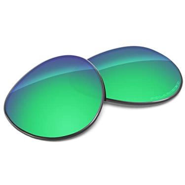Imagem de Tintart Lentes de substituição de desempenho compatíveis com RayBan Aviator RB3025 58 mm polarizadas gravadas, Verde esmeralda - Polarizado máximo, One Size