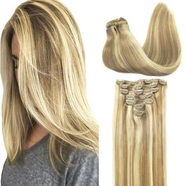 Imagem de Extensões de cabelo Clip in GOO GOO Human Hair 7 unidades 120g 35cm