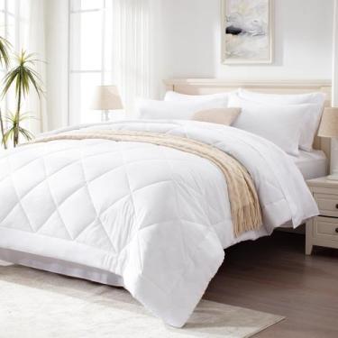 Imagem de Conjunto de edredom Love's Cabin King Size branco 7 peças