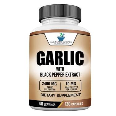 Imagem de Suplemento American Standard Supplements Alho 2400mg 120 cápsulas