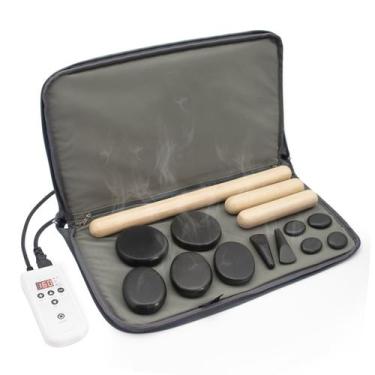 Imagem de Conjunto de pedras de massagem com kit aquecedor Goodtar Hot Rocks