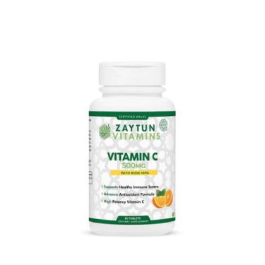 Imagem de Suplemento Zaytun Vitamins Halal Vitamin C 500 mg com rosa mosqueta
