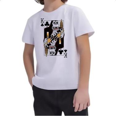 Imagem de Camiseta Infantil Baralho Rei King Kong Parodia - Alearts, 8