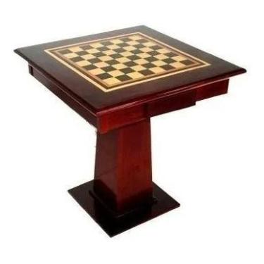 Imagem de Mesa De Xadrez Damas Oficial 0,70x0,70m Profissional - Tacolândia