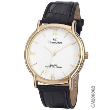 Imagem de Relógio CHAMPION masculino couro CN20006B