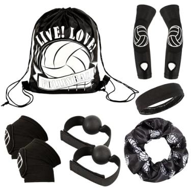 Imagem de Pacote com 6 equipamentos de treinamento de vôlei, auxiliares de treinamento de vôlei, treinamento de vôlei, treinamento de vôlei, kit de treinamento de vôlei, presentes para jogadores iniciantes