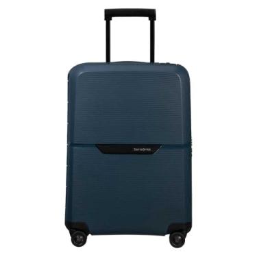 Imagem de Mala de Bordo Magnum Eco Samsonite Polipropileno Cadeado Tsa 4 Rodas Duplas Giro 360 Azul