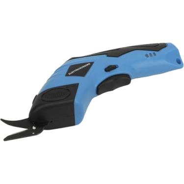 Imagem de Tesoura Eletrica Sem Fio Corta Pano Tecido Papel Papelao Costura Diy Artesanato Multiuso Lamina Afiada Resistente