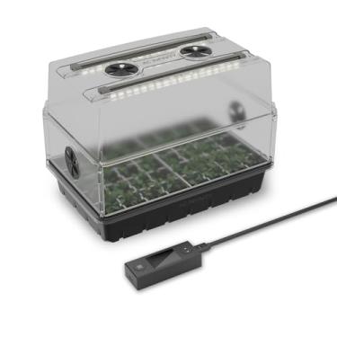 Imagem de Cúpula de umidade AC Infinity Barras de luz LED de espectro total, diodos Samsung LM301H EVO, bandeja coletora e de mudas 5 x 8 células, 3 mm de espessura, painéis de extensão ventilados, de germinar