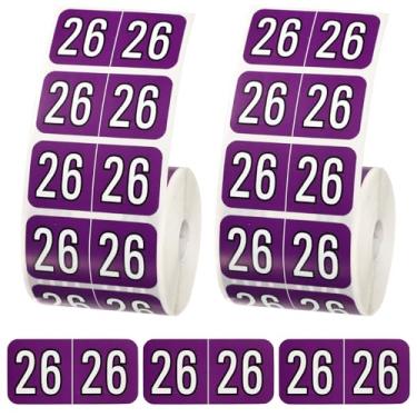 Imagem de 1000 etiquetas adesivas para pasta de arquivo 2026, adesivos autoadesivos de 9,5 x 3,5 cm para organização de pastas de arquivos de escritório escolar (roxo escuro noturno)