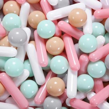 Imagem de Ball Pit Balls STARBOLO 120 unidades de macaron de plástico à prova de