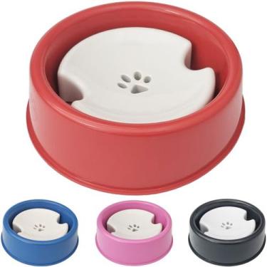 Imagem de Bebedouro Pelos Longos Cachorros Cães Plástico Não Molha Pelo Seco 800