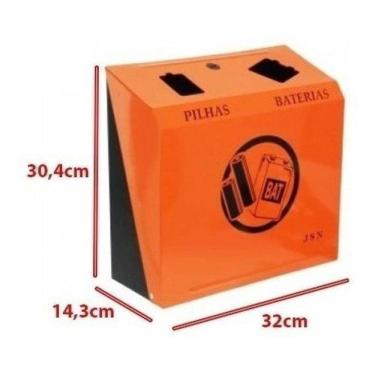 Imagem de Lixeira Coletor Para Descarte De Pilhas E Baterias