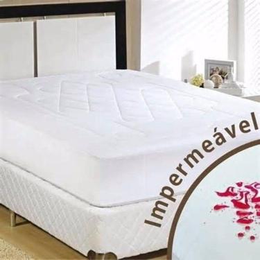Imagem de Protetor De Colchão Queen E Travesseiro Impermeável Colchão