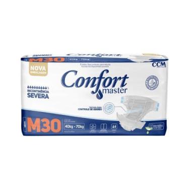 Imagem de Fralda Geriátrica Confort Master Econômico Incontinência, M, 3