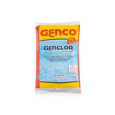 Imagem de Genclor Cloro Estabilizado 100 Ativo Granulado 1Kg  Genco