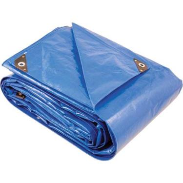 Imagem de Lona Reforçada De Polietileno Azul 6 M X 5 M Vonder Plus