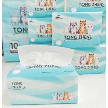 Imagem de Lenços De Papel Macio Descartável 400 Unidades 5 camadas TONG ZHEN, 6 