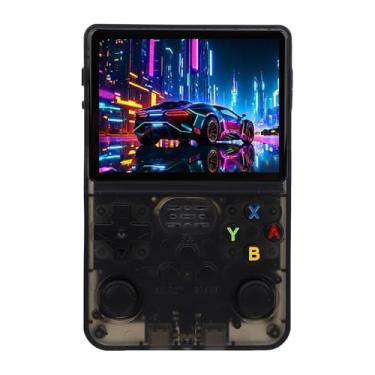 Imagem de Zhjvihx Player de Jogo Portátil, Console de Jogo Portátil retrô, Joysticks 3D Duplos, Tela de 3,5 Polegadas 640x480 Suporta Mais de 10 Emuladores, Bateria de 3000mAh 128G, Design (Preto)