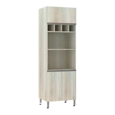 Imagem de Paneleiro 70 Cm Duplo Nicho 3 Portas Luci Legno Crema