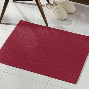 Imagem de Toalha de Piso Dohler Royal - 100% Algodão - 45cm x 70cm, Vermelho 107