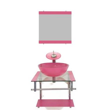 Imagem de Gabinete de Vidro 45cm para banheiro Cuba Redonda - Polônia - EKASA, R