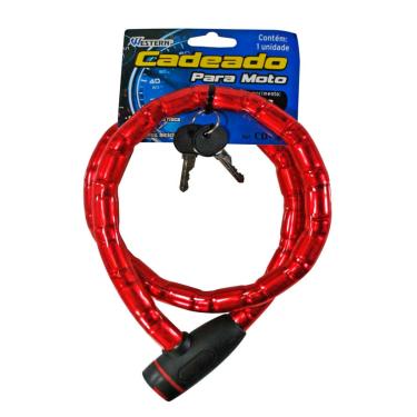 Imagem de Cadeado Flexivel Moto 1Mx18Mm Western