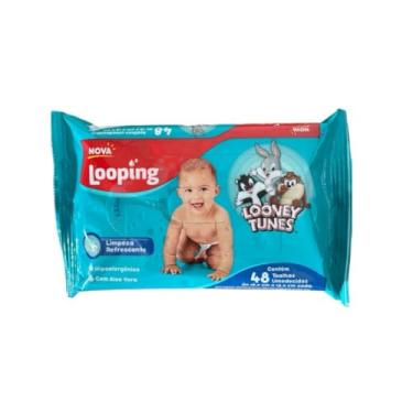 Imagem de Toalha Umedecida Baby Looney Tunes 48 Unid, Looney Tunes