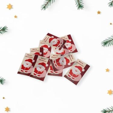 Imagem de Generic 1Pcs Christmas Stickers for Ceramic Glass Metal Paper Plastic Peel and Stick Santas 10 Sheets Coated Paper Red White