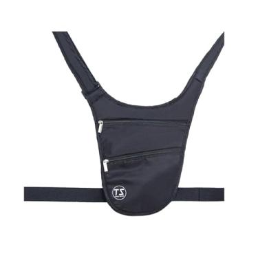 Imagem de Generic Cinto porta-dinheiro de viagem, porta-passaporte, bolsa universal unissex para cintura, pochete, bolsa transversal para camping, viagens e atividades