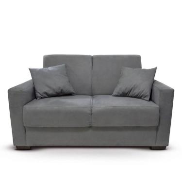 Imagem de Sofá 2 Lugares Sala De Estar Recepção Suede Cecilia Cinza