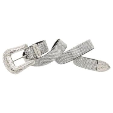 Imagem de Cinto Feminino Brilho Strass Fivela Western Boho Chic - Lika Bijuteria