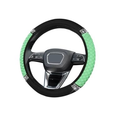 Imagem de Capa de volante de carro brilhante, protetor de volante elástico de couro macio de strass de 38 cm, diamante de cristal brilhante para mulheres e meninas, acessórios universais de carro para a maioria