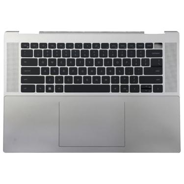 Imagem de BestParts Capa superior com teclado retroiluminado para as mãos compatível com Dell Inspiron 16 7620 2 em 1 prata - MN1PK 0MN1PK