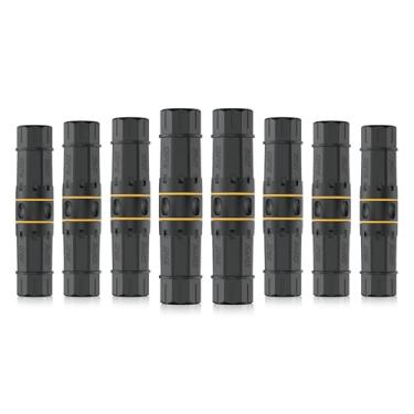 Imagem de iwillink Acoplador RJ45 impermeável, acoplador Ethernet blindado fêmea para fêmea, conector de cabo LAN externo Ethernet IP68 para cabo Ethernet PoE (CAT7, 8)