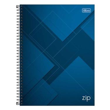 Imagem de Caderno Espiral Universitário Zip 10 Matérias 200 Folhas Azul - Tilibra