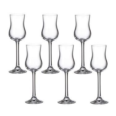 Imagem de Taça de Cristal Bohemia Para Grappa 85 ml Colibri 6 Peças - Bohemia Cr